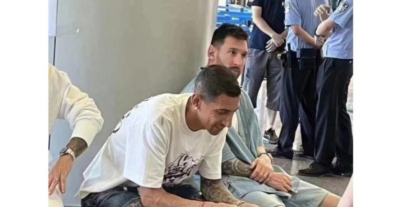 Messi cometeu gafe em aeroporto – Foto: Reprodu&ccedil;&atilde;o Youtube