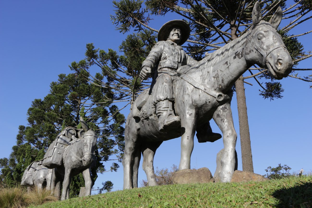 Monumento ao Tropeiro de Lages, na Serra catarinenseFoto: Prefeitura de Lages/Divulgação