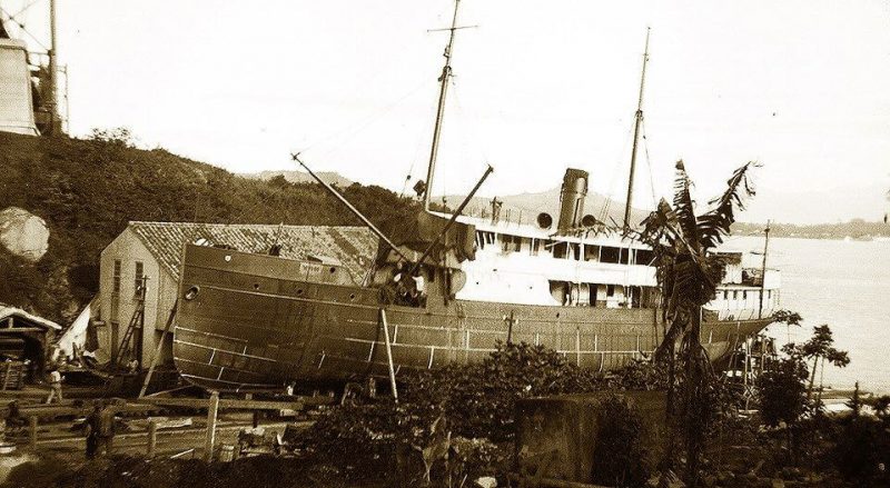 O estaleiro Arataca funcionou em Florian&oacute;polis entre 1907 e 1964 e respondeu especialmente pela manuten&ccedil;&atilde;o de embarca&ccedil;&otilde;es do empres&aacute;rio Carl Hoepcke – Foto: Instituto Carl Hoepcke/Divulga&ccedil;&atilde;o/ND