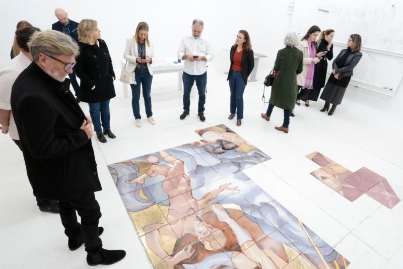 Cerim&ocirc;nia de entrega das pe&ccedil;as restauradas ocorreu nesta sexta-feira (23) – Foto: Prefeitura de Joinville/Divulga&ccedil;&atilde;o/ND