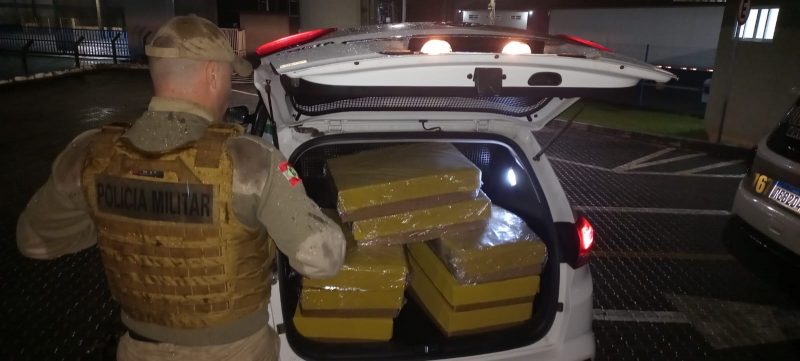 The drug was found in a logistics company - Photo: Military Police / Disclosure / ND