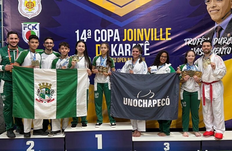 Chapecó conquistou 21 medalhas. 