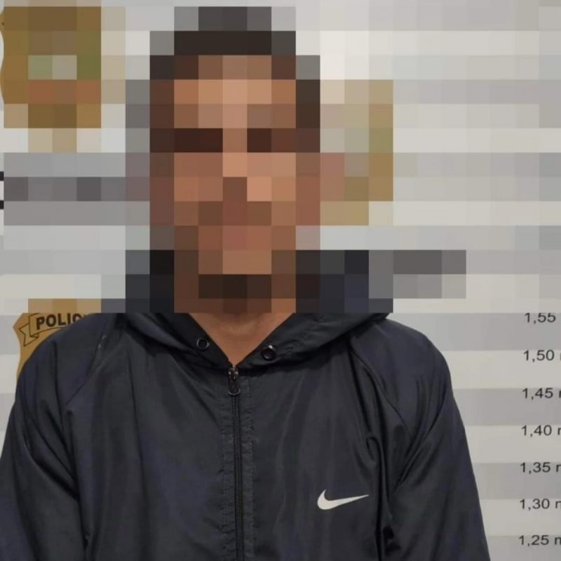 O homem teria tentado agredir a ex-companheira e os filhos com uma faca – Foto: Pol&iacute;cia Civil/Reprodu&ccedil;&atilde;o ND