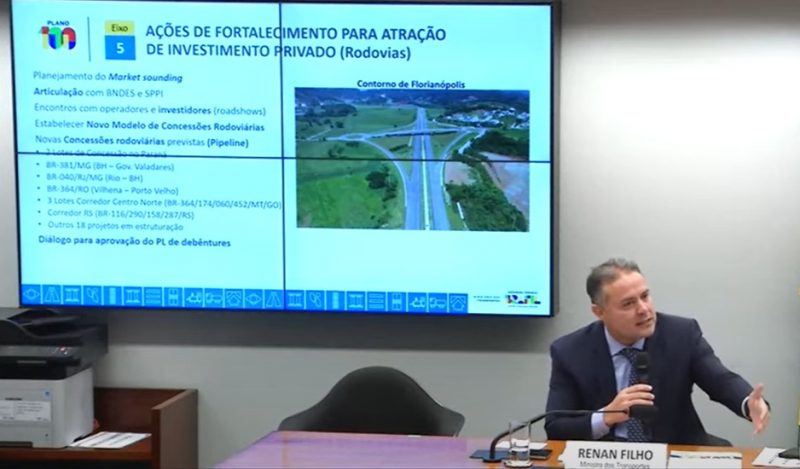 Renan Filho na C&acirc;mara com representantes da Comiss&atilde;o de Via&ccedil;&atilde;o e Transportes – Foto: Reprodu&ccedil;&atilde;o/ND