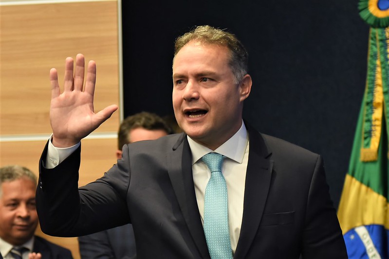 Renan Filho na posse como ministro dos Transportes em 3 de janeiro – Foto: MTransportes/Divulga&ccedil;&atilde;o/ND