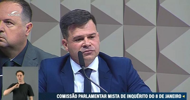 Silvinei Vasques &eacute; ex-superintendente da PRF de Santa Catarina. Ele esclarece na CPMI, as opera&ccedil;&otilde;es realizadas no segundo turno das elei&ccedil;&otilde;es. – Foto: Divulga&ccedil;&atilde;o/TV Senado