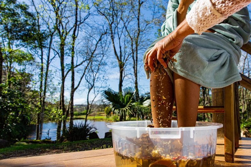 SPA dos Pinhais oferece momento de cuidado com os p&eacute;s na rota do turismo rural em Chapec&oacute; – Foto: Foto: Prefeitura Municipal de Chapec&oacute;/Divulga&ccedil;&atilde;o