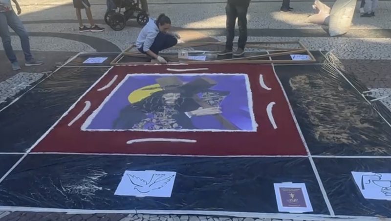 Tradicionais tapetes de Corpus Christi – Foto: Divulga&ccedil;&atilde;o