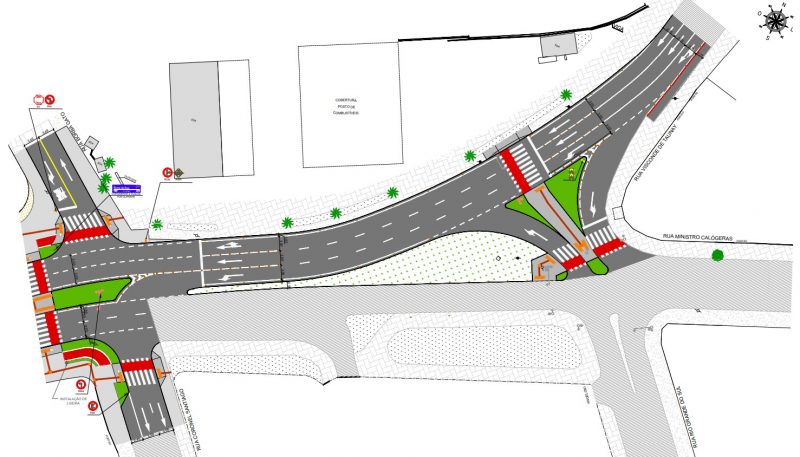 Trecho faz parte da primeira parte das obras de duplica&ccedil;&atilde;o – Foto: Prefeitura de Joinville/Reprodu&ccedil;&atilde;o/ND