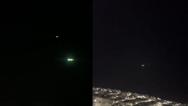 Meteoro chamou a atenção de internautas 