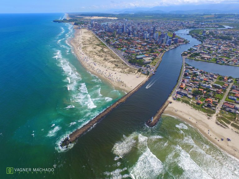 Rio Mampituba em Torres, cidade vizinha de Passo de Torres – Foto: Vagner Machado/Prefeitura de Torres/Divulga&ccedil;&atilde;o/ND