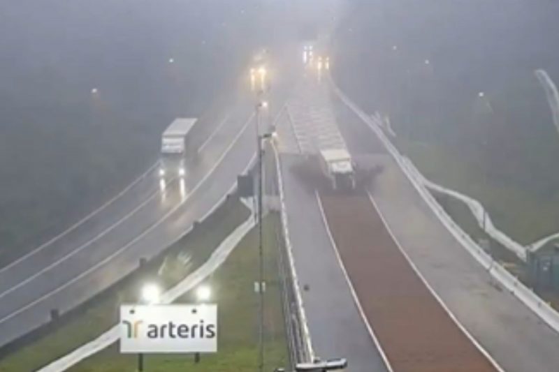 Caso foi registrado na manh&atilde; desta quinta-feira – Foto: Reprodu&ccedil;&atilde;o/Arteris/ND