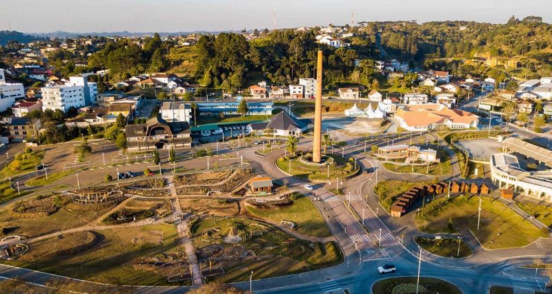 Pra&ccedil;a central de Rio Negrinho – Foto: Decora M&oacute;veis/Divulga&ccedil;&atilde;o