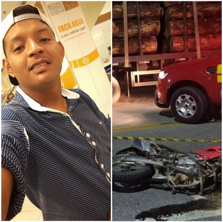 Corpo de motociclista é transportado para o PA