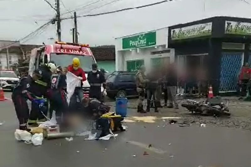 Acidente grav&iacute;ssimo aconteceu em uma rua do bairro F&aacute;tima – Foto: Internet/Reprodu&ccedil;&atilde;o/ND