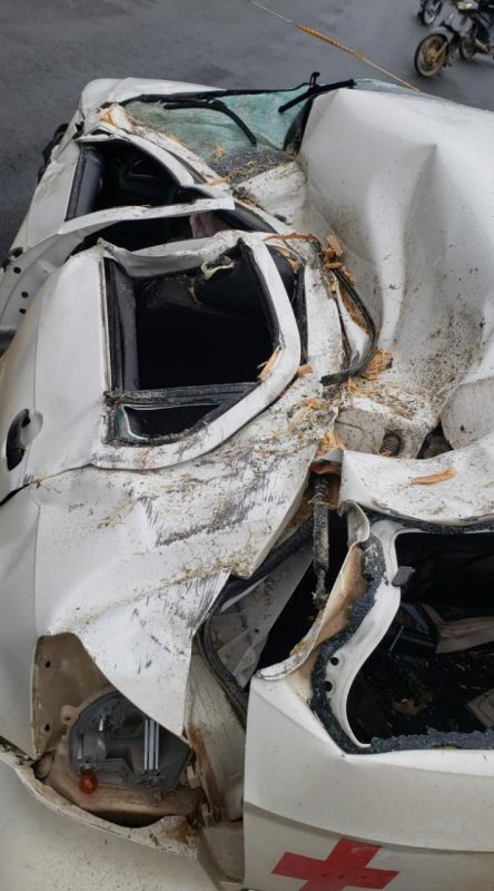 Duas pessoas ficam feridas em acidente em Ilhota