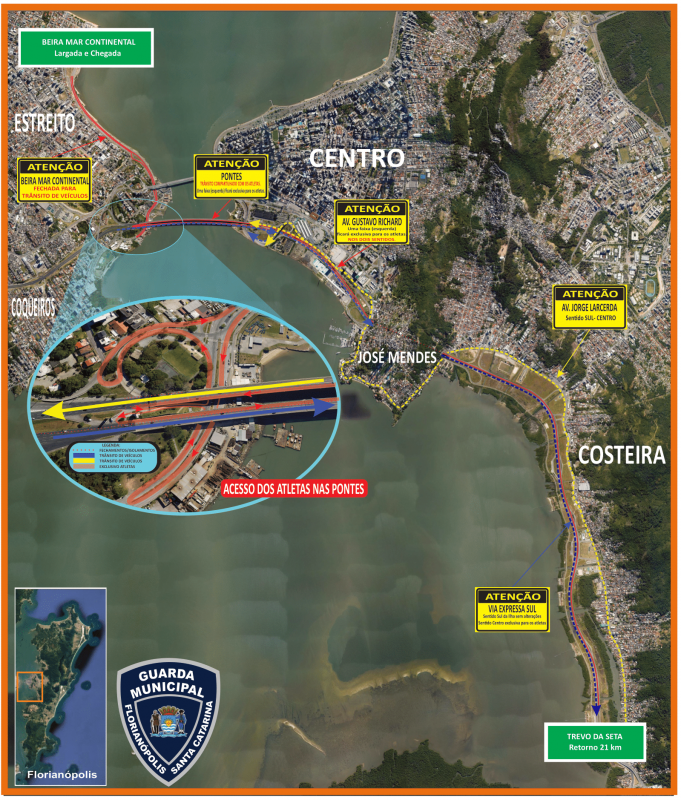 Trânsito de Florianópolis passa por alterações neste domingo