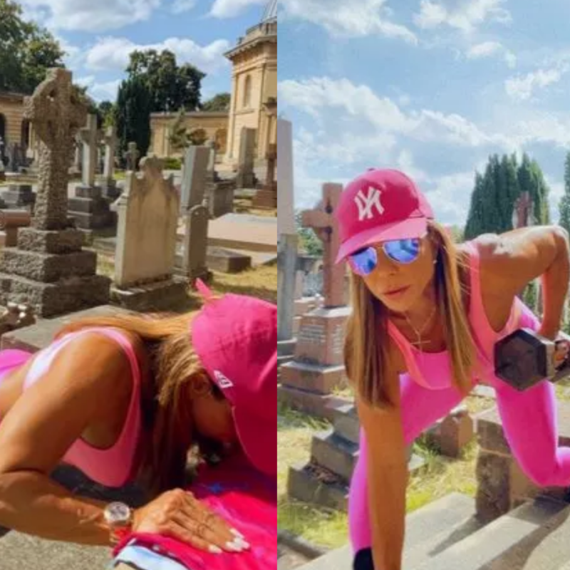 cemitério é local de atividade física para brasileira 