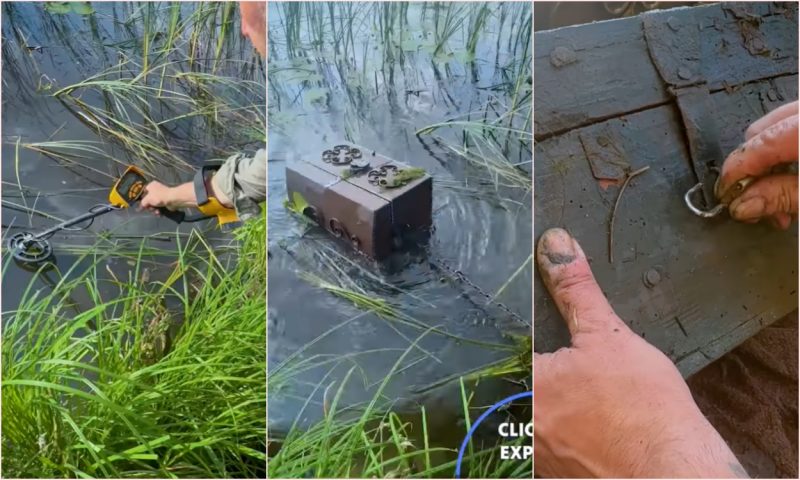 Buscador de tesouros ficou surpreso com o que havia na caixa 