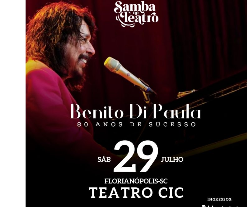 Benedito Di Paula est&aacute; no Clube ND com 20% de desconto para s&oacute;cio – Foto: Divulga&ccedil;&atilde;o