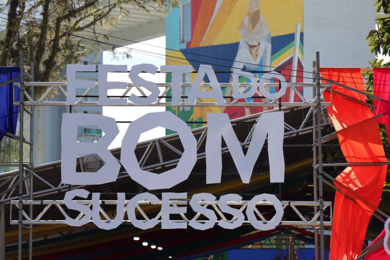 Fachada da festa do Bom Sucesso, no Bairro da Barra