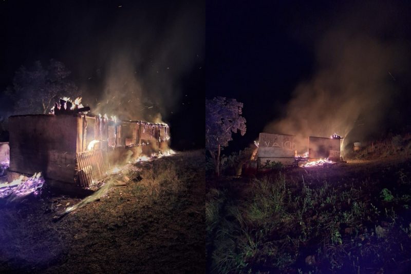 O corpo foi encontrado carbonizado na casa. 