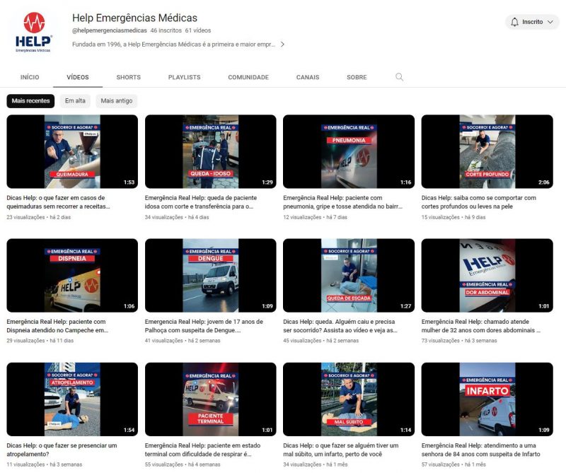 Foto: Divulga&ccedil;&atilde;o/Help Emerg&ecirc;ncias M&eacute;dicas e Telemedicina