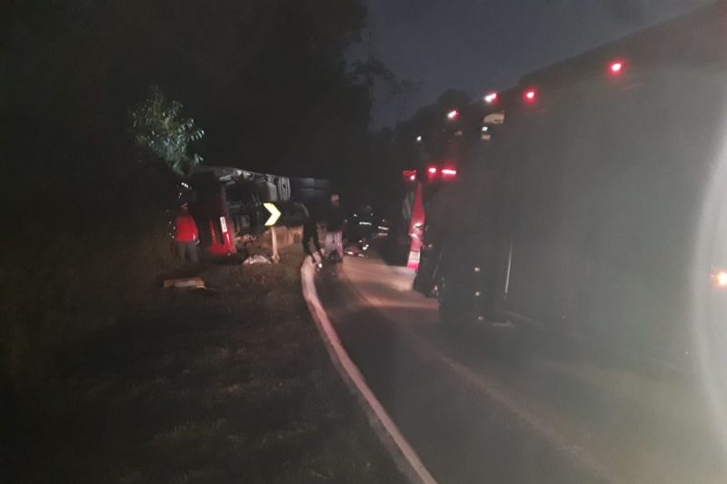 Acidente foi registrado no fim da tarde de domingo (17) – Foto: Corpo de Bombeiros Militar/Divulga&ccedil;&atilde;o