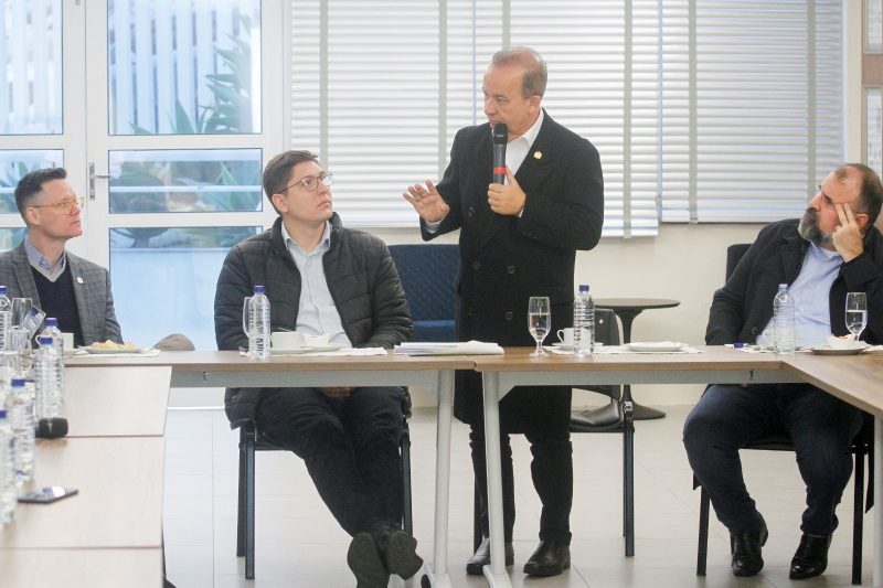 Cleverson Siewert, Nathan Northon Neumann, Jorginho Mello e Jo&atilde;o Debiasi – Foto: Leo Munhoz/ND