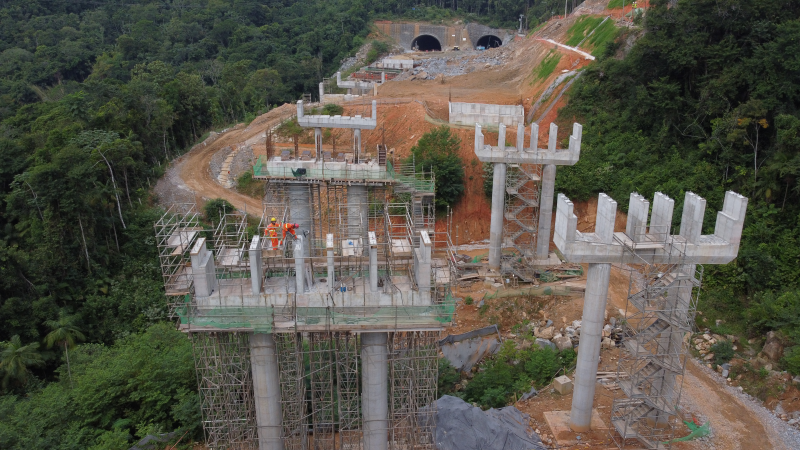 Obra do Contorno Vi&aacute;rio est&aacute; h&aacute; mais de uma d&eacute;cada atrasada – Foto: Fiesc/Divulga&ccedil;&atilde;o/ND