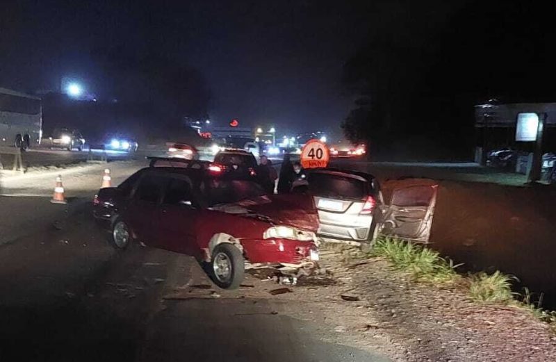 O acidente foi no final da tarde de s&aacute;bado (15). – Foto: Corpo de Bombeiros/Reprodu&ccedil;&atilde;o/ND