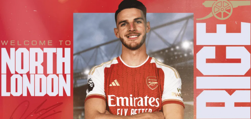 Declan Rice no pódio dos craques mais caros da janela mundial 