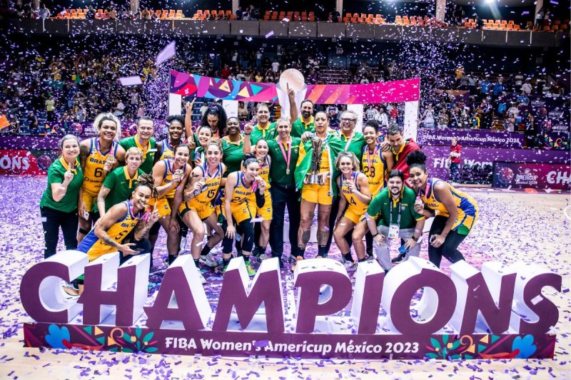 Brasil venceu os Estados Unidos duas vezes para conquistar o sexto título da Copa América de Basquete