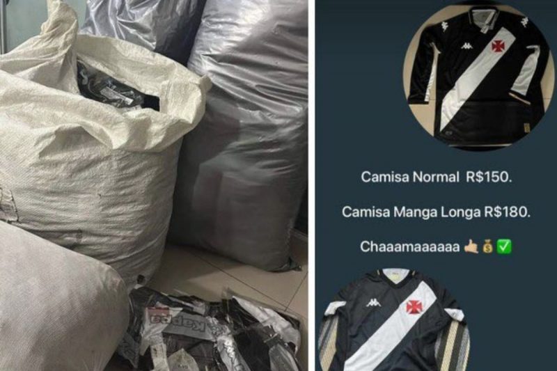 Camisas novas do Vasco foram roubadas nesta semana