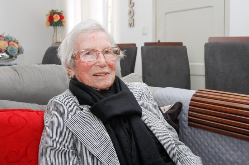 Maria Em&iacute;lia tem 103 anos – Foto: Leo Munhoz/ND