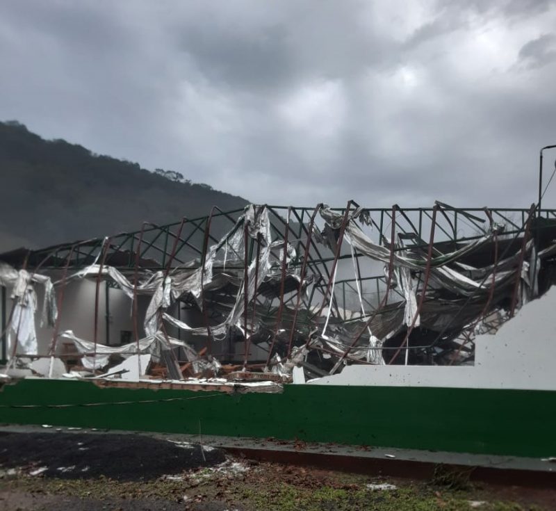 Defesa Civil avalia poss&iacute;vel tornado em Herval d’Oeste como consequ&ecirc;ncia do ciclone – Foto: Divulga&ccedil;&atilde;o/ND