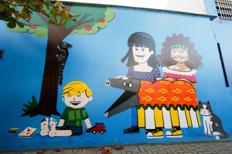 Representa&ccedil;&atilde;o de diversidade na Escola beatriz de Souza Brito, em Florian&oacute;polis – Foto: Leo Munhoz/ND