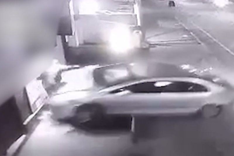 Homem quase foi esmagado em Joinville