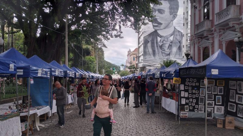 barraquinhas da Feira de Cascaes – Foto: N&iacute;colas Hor&aacute;cio/ND