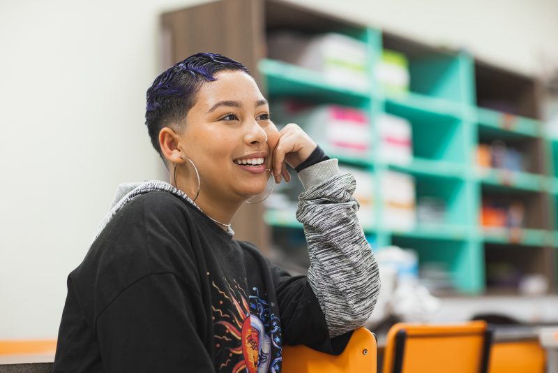 A estudante vê no rap uma maneira de expressar seus sentimentos e dar voz aqueles que não podem falar