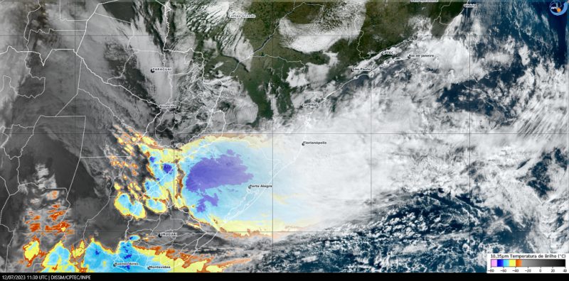 Frio vem depois de ciclone extratropical