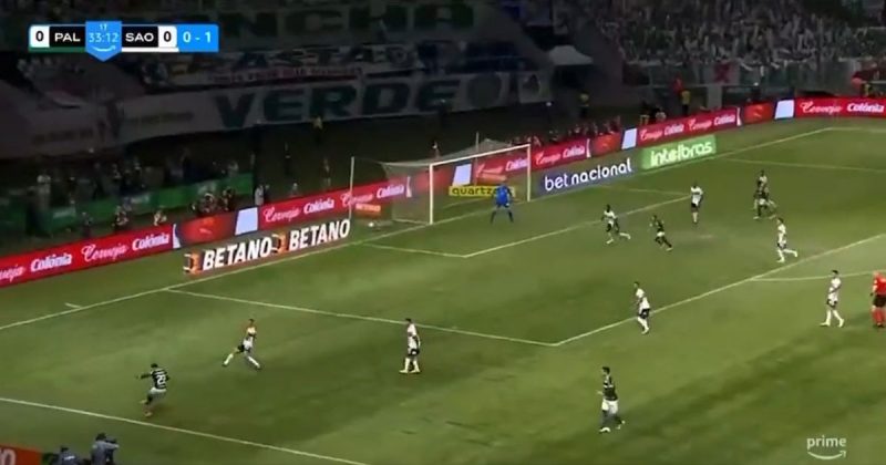 Jogador do Palmeiras faz gol mais improvável de 2023