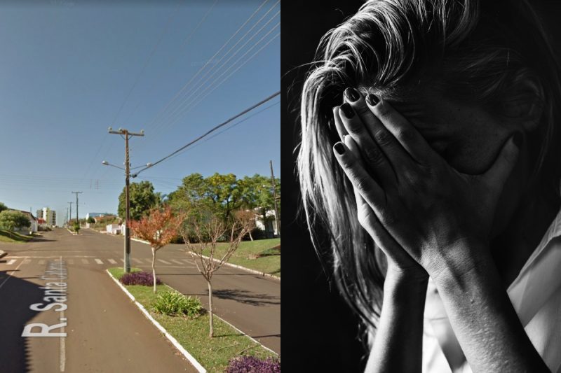 A mulher precisou se esconder, com medo do ex.