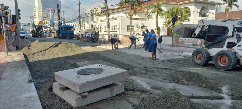 Obras de reurbaniza&ccedil;&atilde;o est&atilde;o a todo vapor – Foto: Auri Pavoni/Reprodu&ccedil;&atilde;o/ND