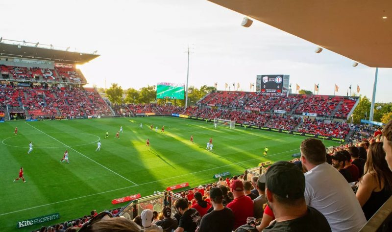Hindmarsh Stadium, em Adelaide, comporta 18 mil torcedores – Foto: Fifa/Divulga&ccedil;&atilde;o/ND