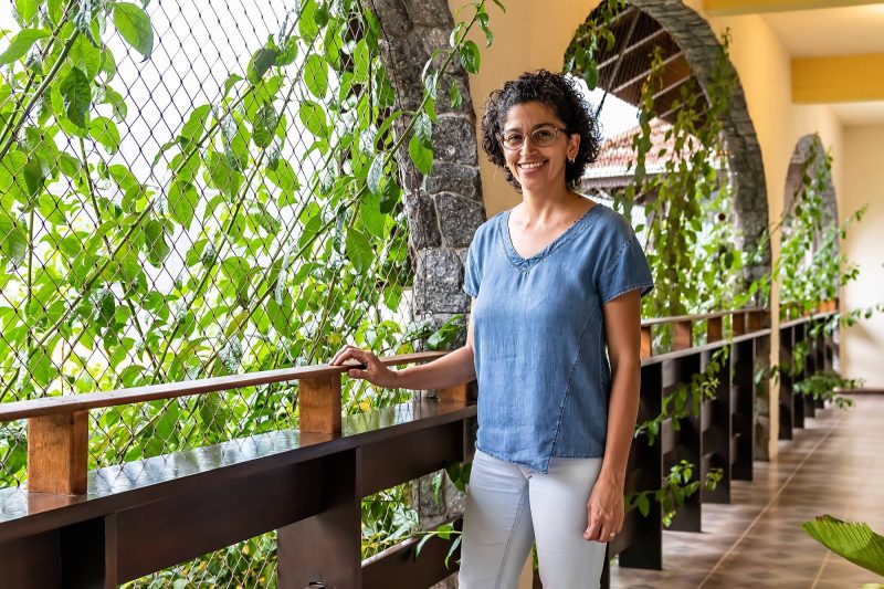 Da varanda do Hotel Bubener se tem uma vista privilegiada para a Serra Dona Francisca – Foto: Mtur/Divulga&ccedil;&atilde;o