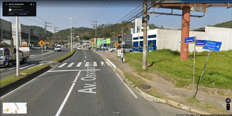 Obra na Osvaldo Reis interdita trânsito 