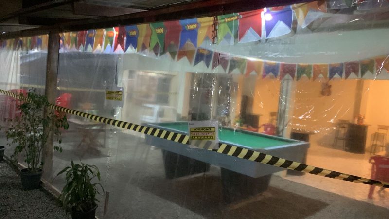 fiscalização de estabelecimentos ocorreu no bairro Morretes, em Itapema