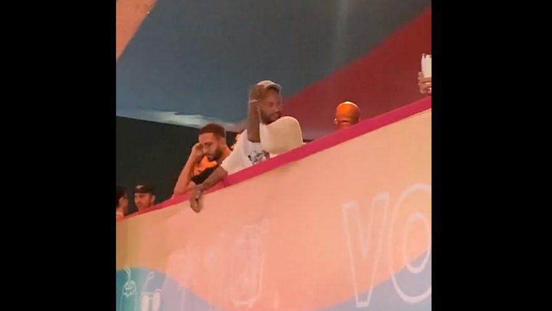 Neymar Jr em camarote de evento no Rio de Janeiro