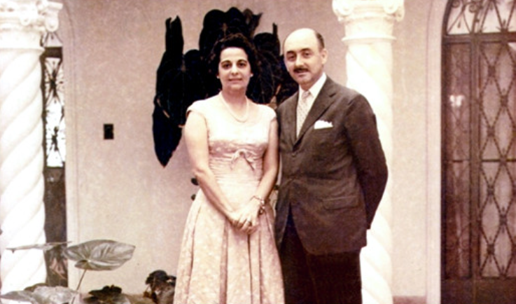 Jorge Lacerda com a companheira, Kyrana, na residência oficial do Governador - Foto: Arquivo pessoal/Alesc/Divulgação/ND